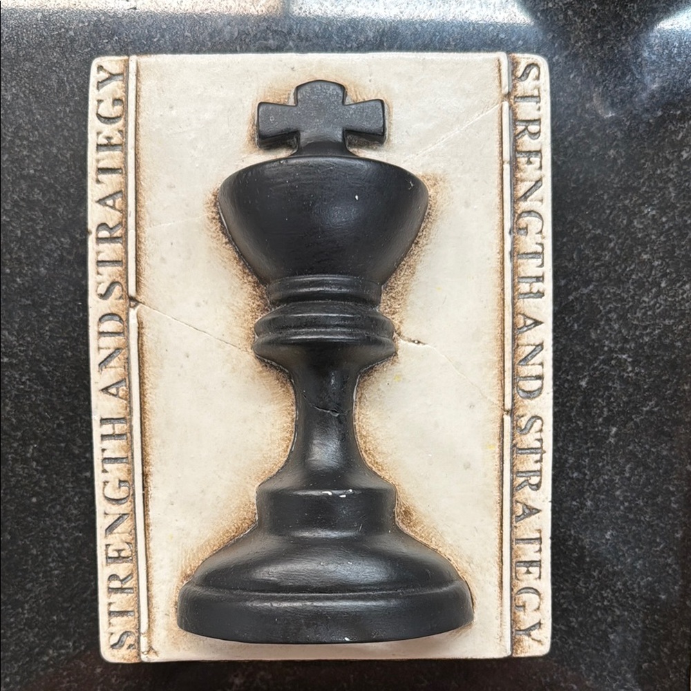 Sid Dickens Black Chess Piece Tile